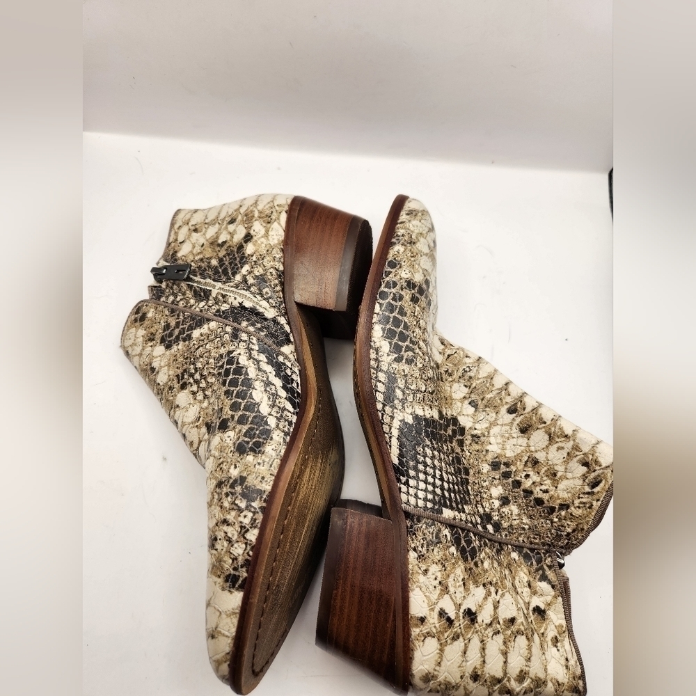 Sam Edelman Python Heeled Booties. Size 7 - image 7